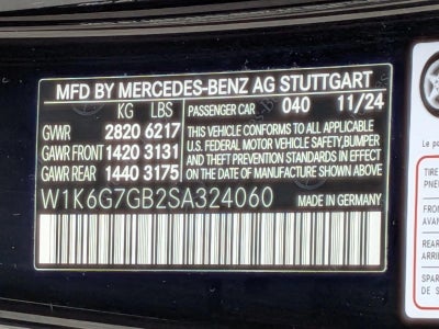 2025 Mercedes-Benz S-Class S 580 4MATIC® Sedan