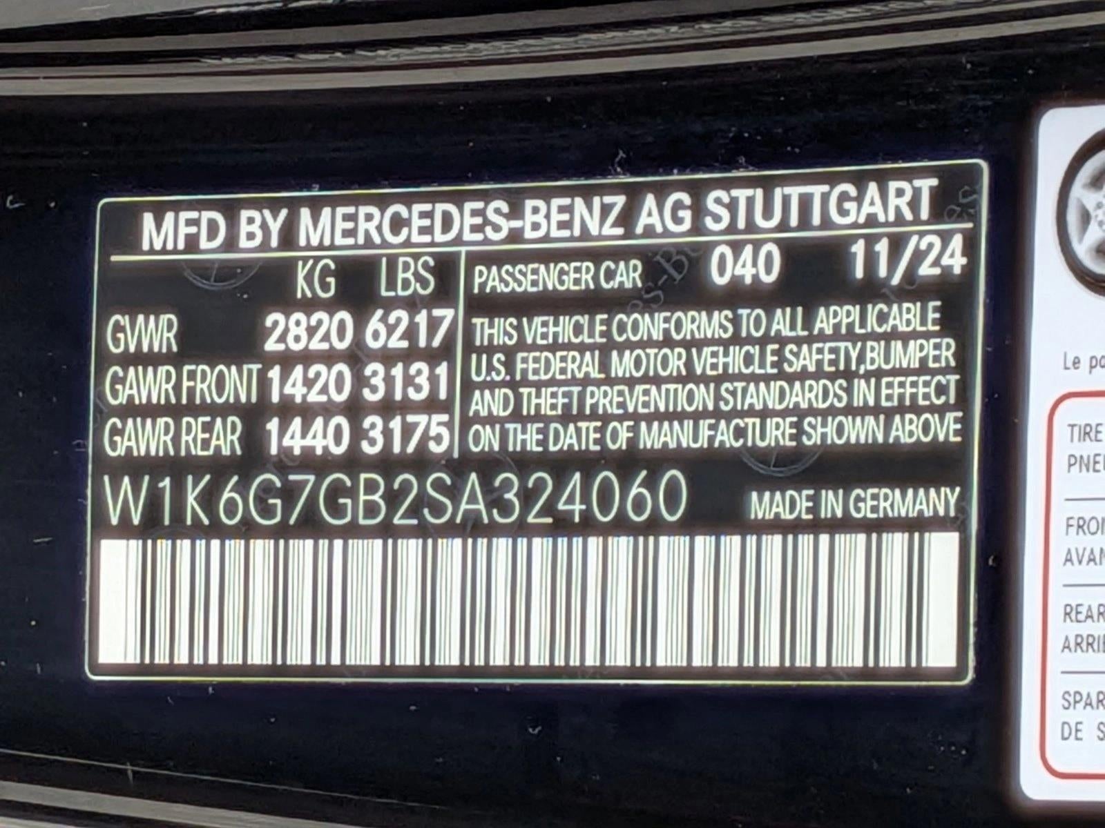 2025 Mercedes-Benz S-Class S 580 4MATIC® Sedan