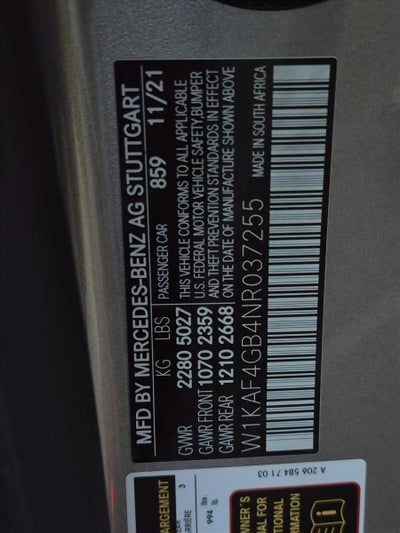 2022 Mercedes-Benz C-Class C 300 Sedan