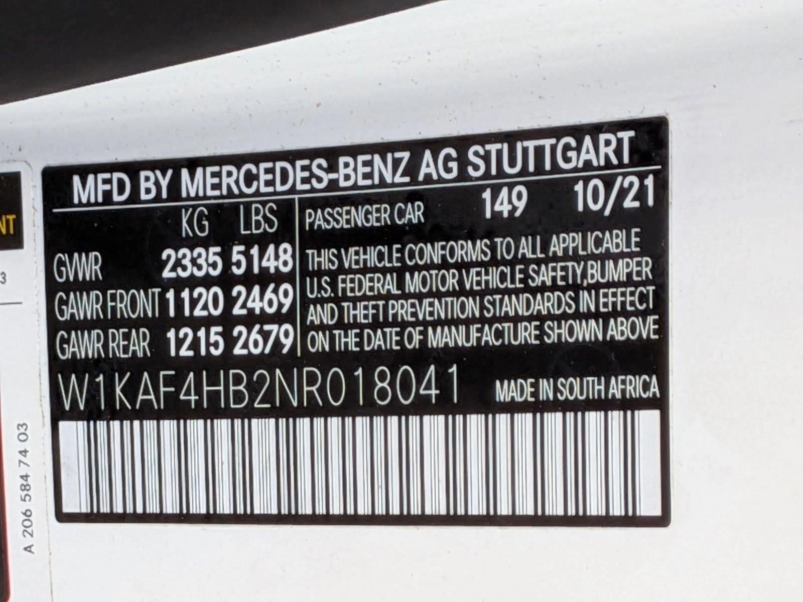 2022 Mercedes-Benz C-Class C 300 4MATIC® Sedan