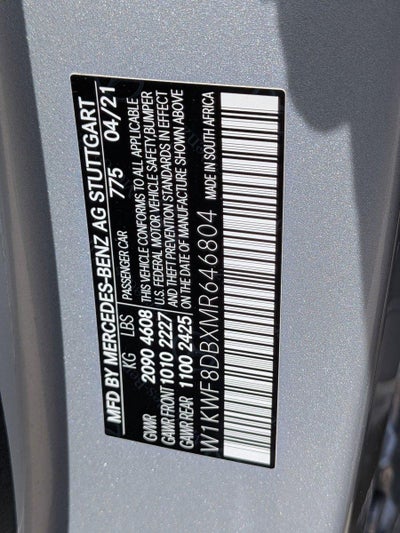 2021 Mercedes-Benz C-Class C 300 Sedan