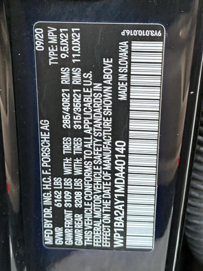 2021 Porsche Cayenne Coupe AWD