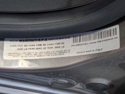 2020 Maserati Quattroporte S 3.0L