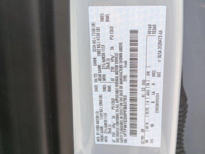 2023 Ford F-150 Platinum 4WD SuperCrew 5.5' Box