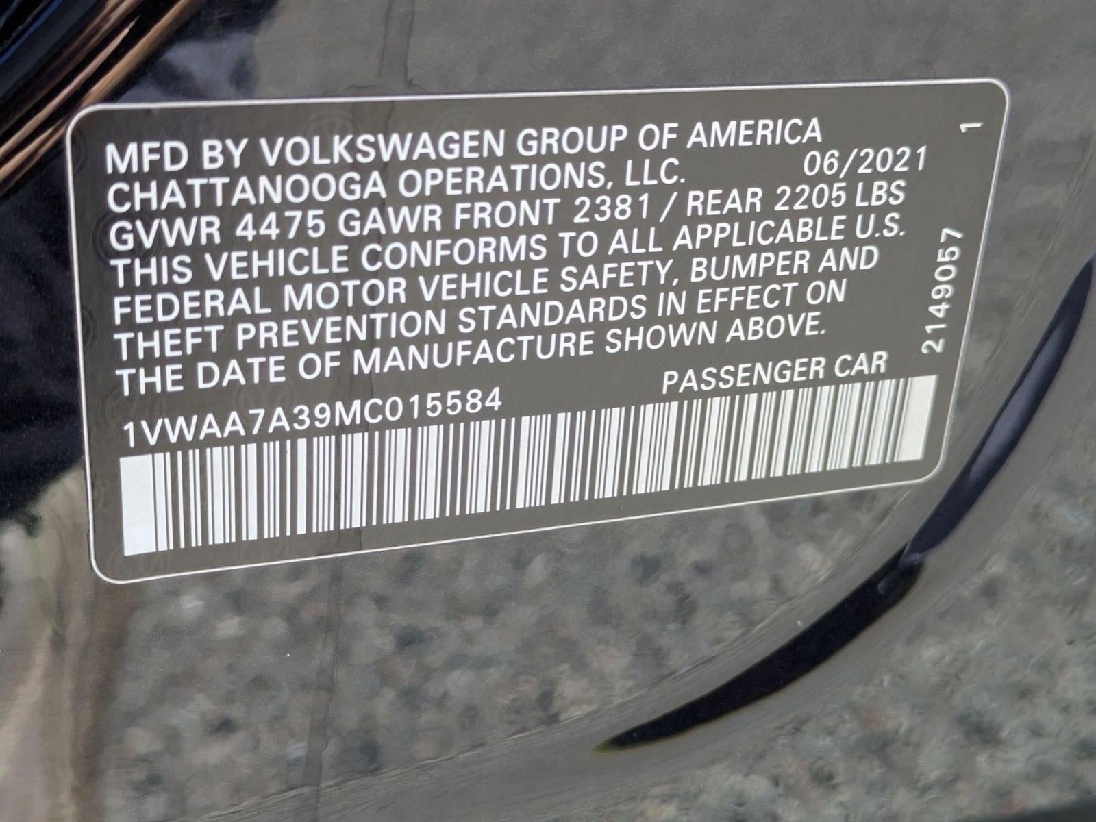 2021 Volkswagen Passat 2.0T S Auto