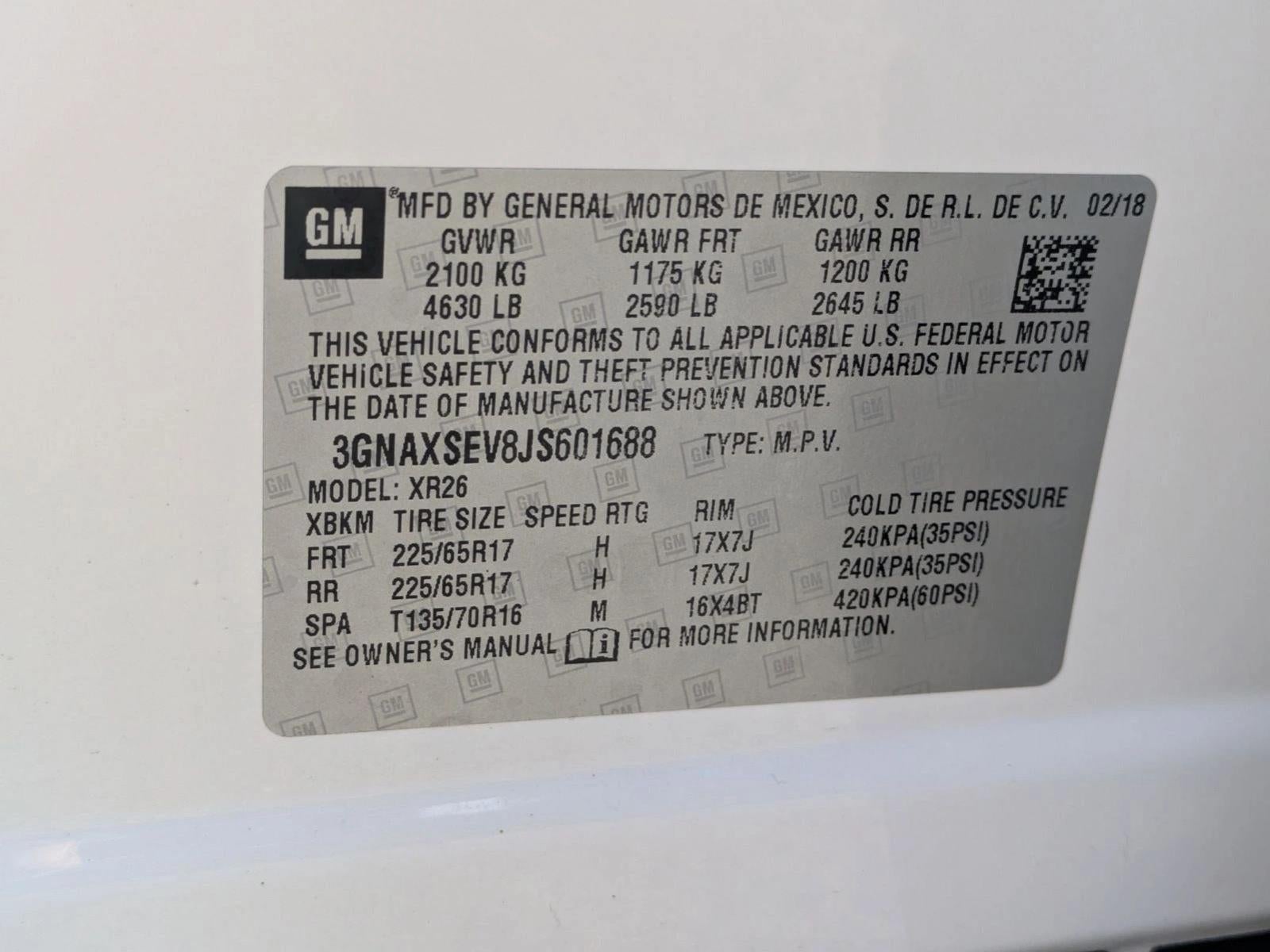 2018 Chevrolet Equinox AWD LT