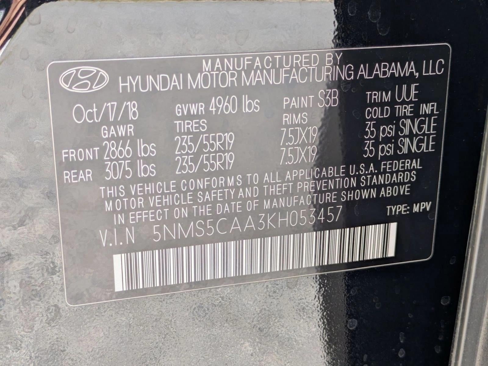 2019 Hyundai SANTA FE Ultimate 2.0T Auto AWD