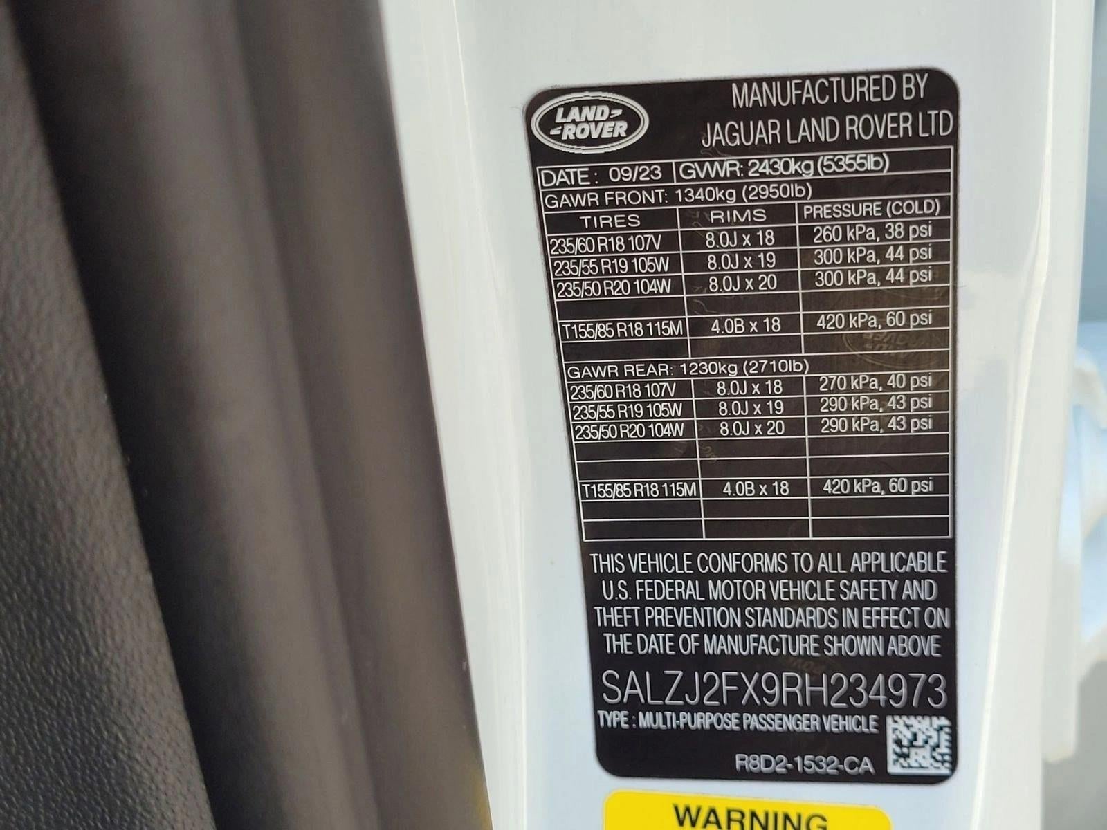 2024 Land Rover Range Rover Evoque Core S AWD