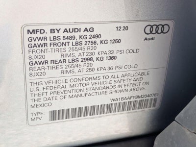 2021 Audi Q5 Premium Plus 45 TFSI quattro