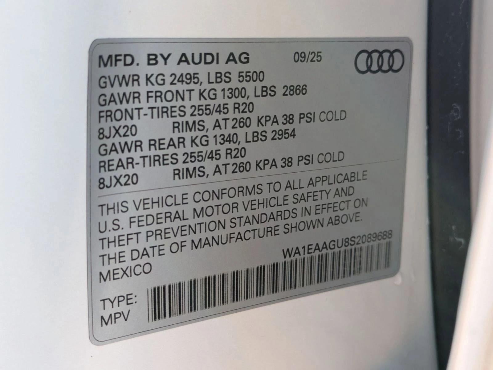 2025 Audi Q5 Sportback Premium Plus 2.0 TFSI quattro