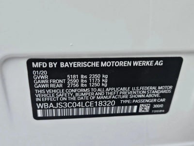 2020 BMW 540i xDrive Sedan