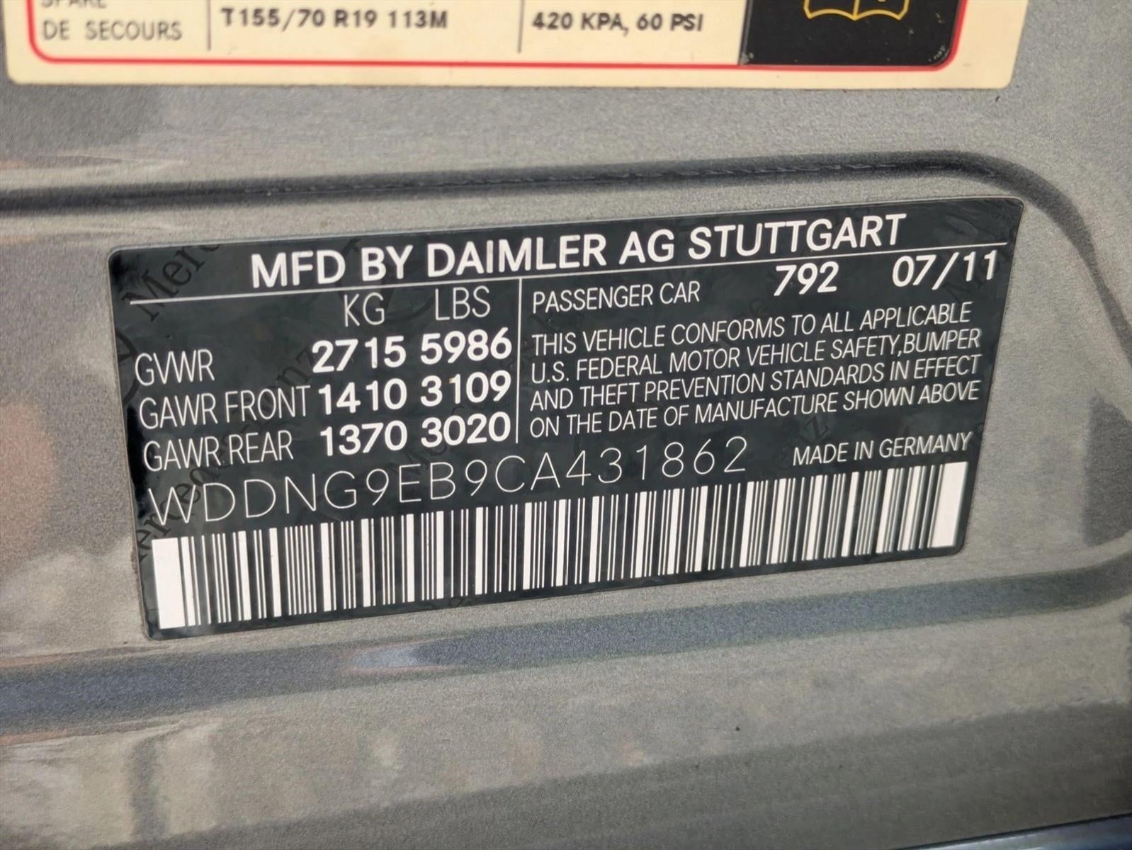 2012 Mercedes-Benz S-Class S 550 4MATIC® Sedan