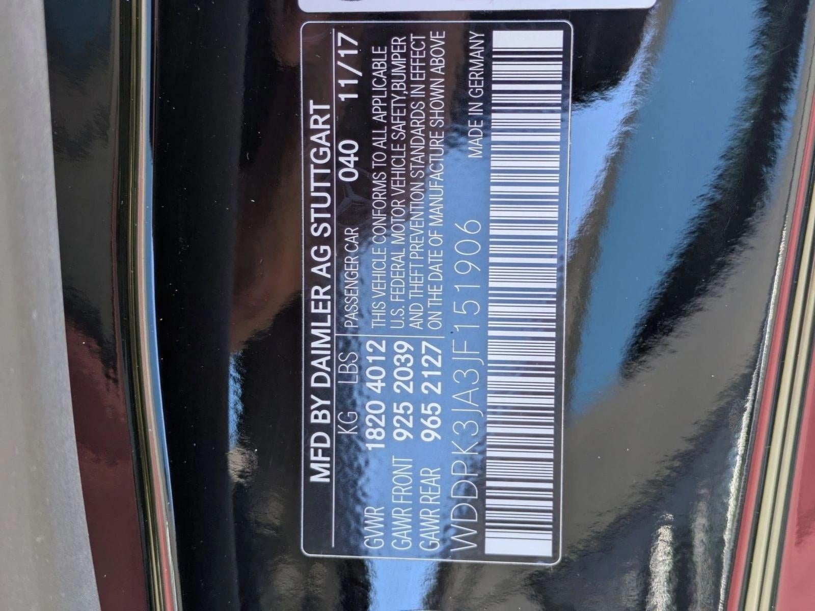 2018 Mercedes-Benz SLC SLC 300 Roadster