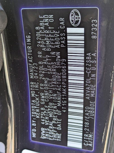 2023 Toyota Camry SE Auto (SE)