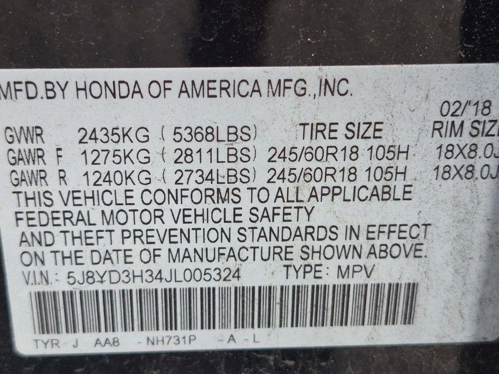 2018 Acura MDX FWD