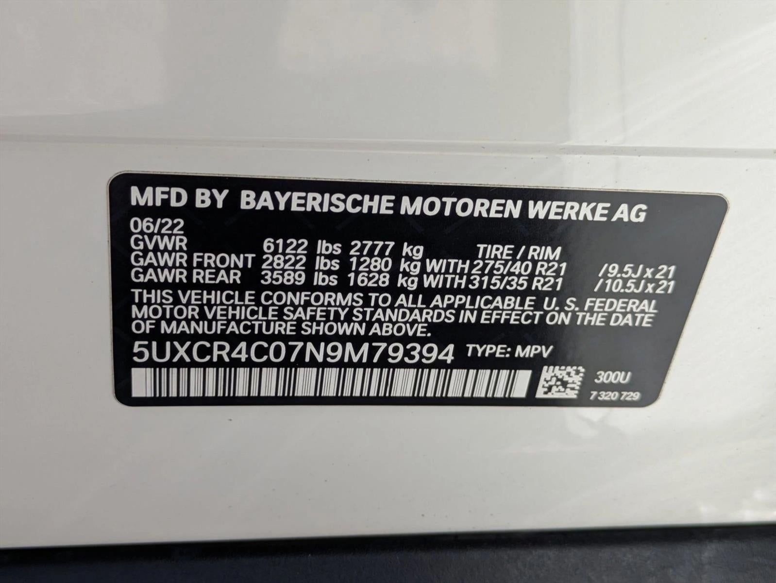 2022 BMW X5 sDrive40i Sports Activity Vehicle