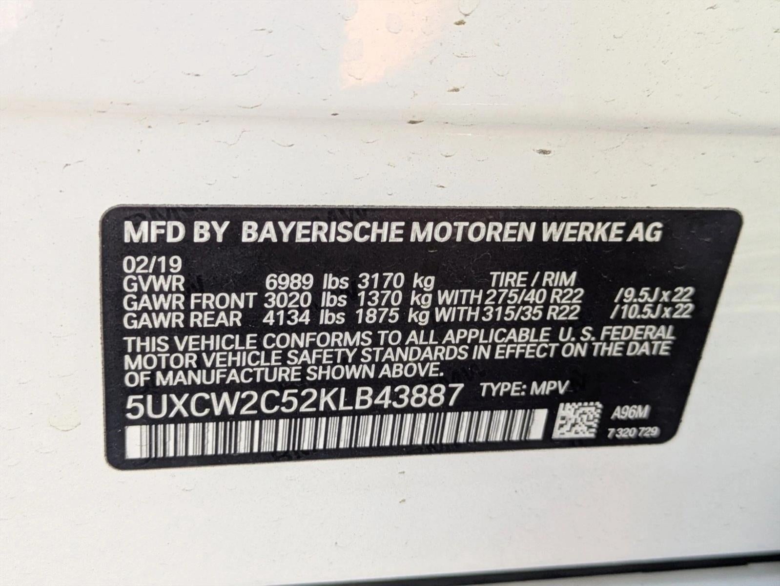 2019 BMW X7 xDrive40i Sports Activity Vehicle