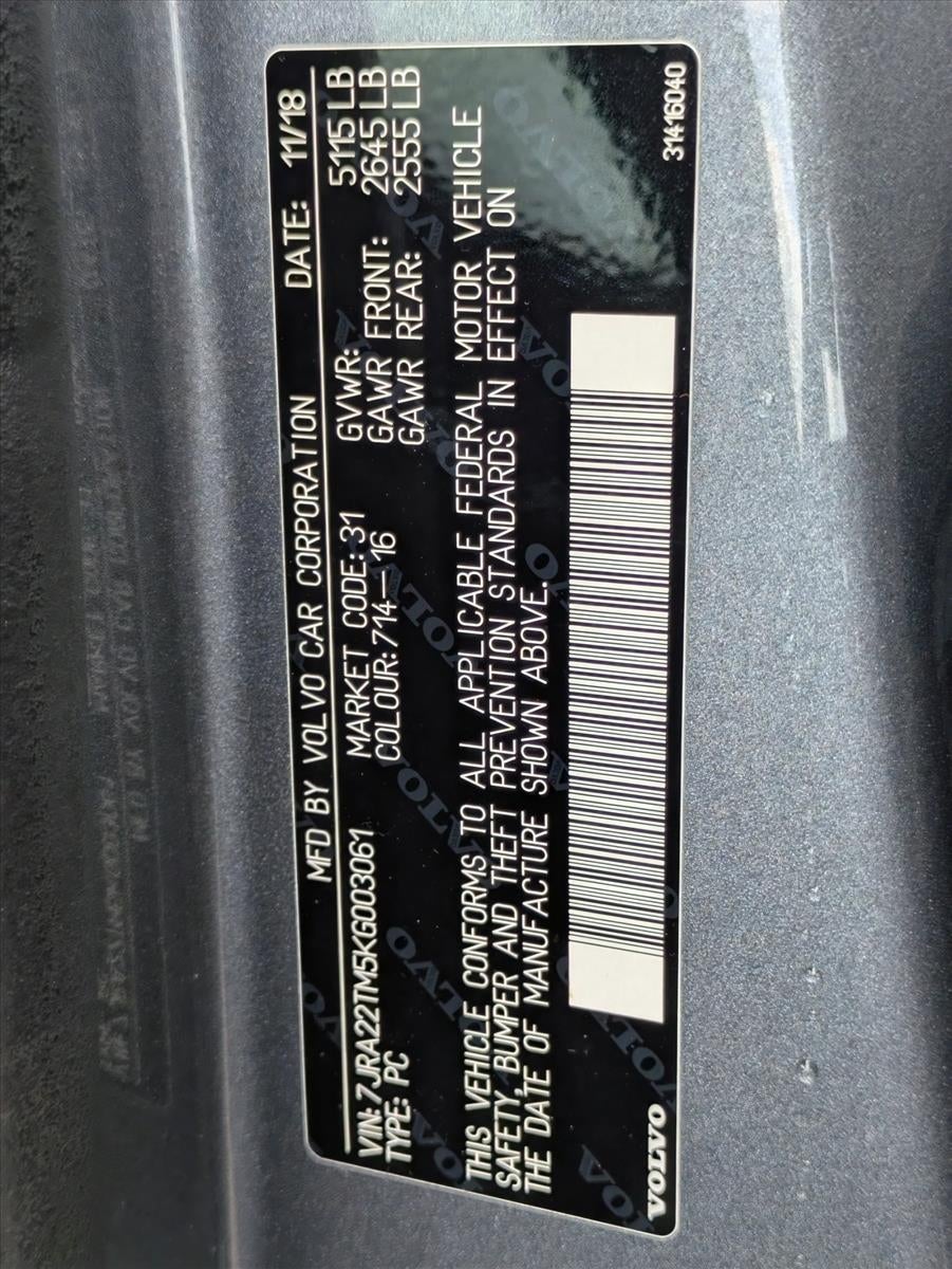 2019 Volvo S60 T6 AWD R-Design