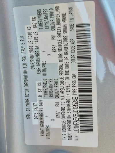 2018 FIAT 124 Spider Lusso Convertible