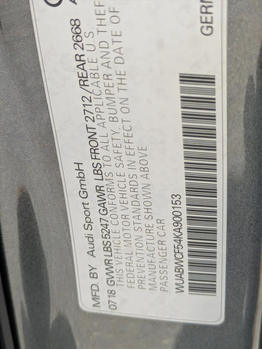 2019 Audi RS 5 Sportback 2.9 TFSI quattro