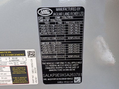 2025 Land Rover Range Rover P530 SE SWB