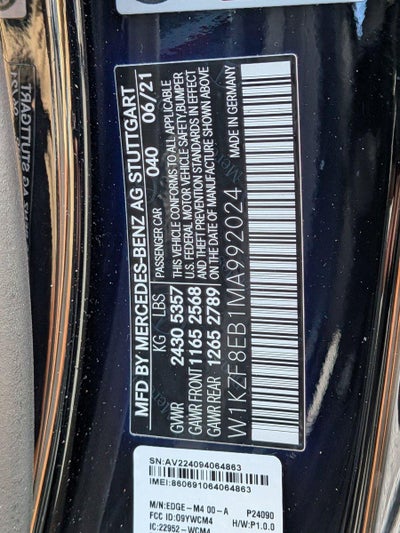 2021 Mercedes-Benz E-Class E 350 4MATIC® Sedan