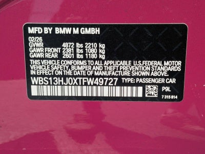 2026 BMW M3 M3 Sedan
