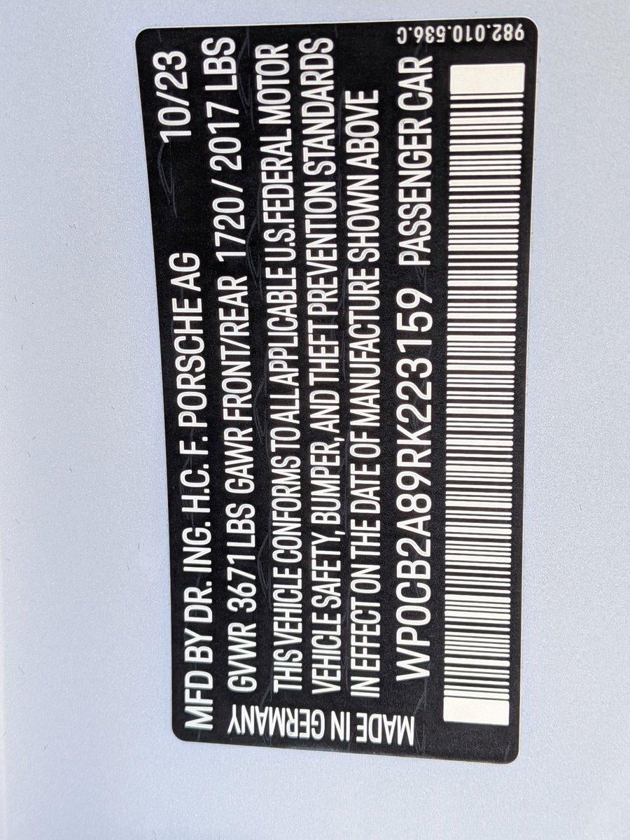 2024 Porsche 718 Boxster S Roadster