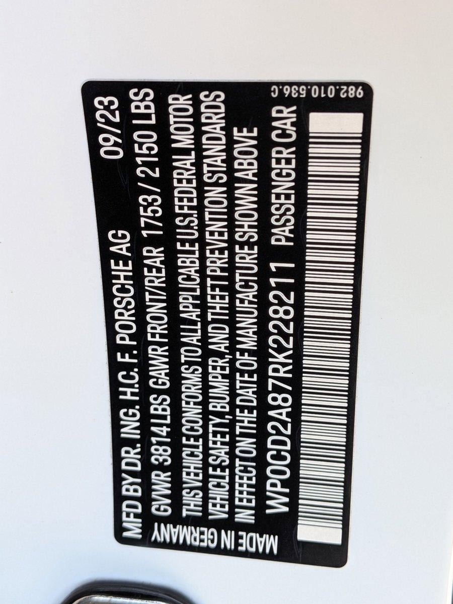 2024 Porsche 718 Boxster GTS 4.0 Roadster